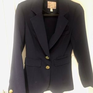 Navy Dynamite Blazer with gold buttons
